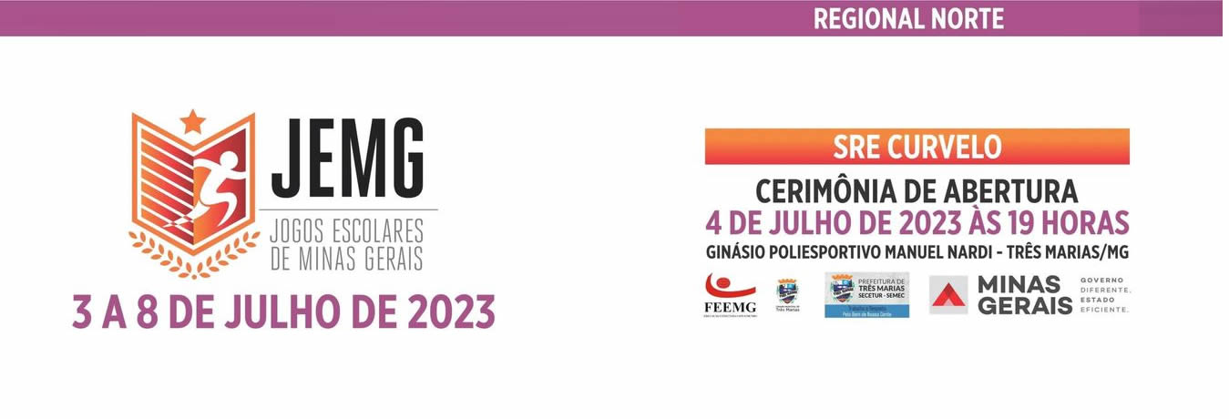 JEMG 2023 - Convite para abertura do evento